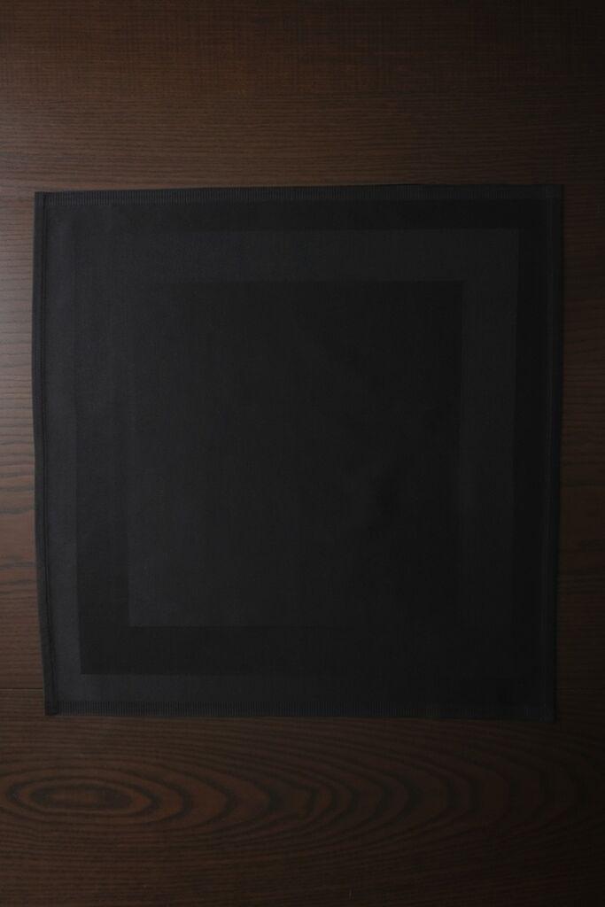 Aberto Design stolnjak Wolzwrin, pamuk, 50 x 50 cm, crni