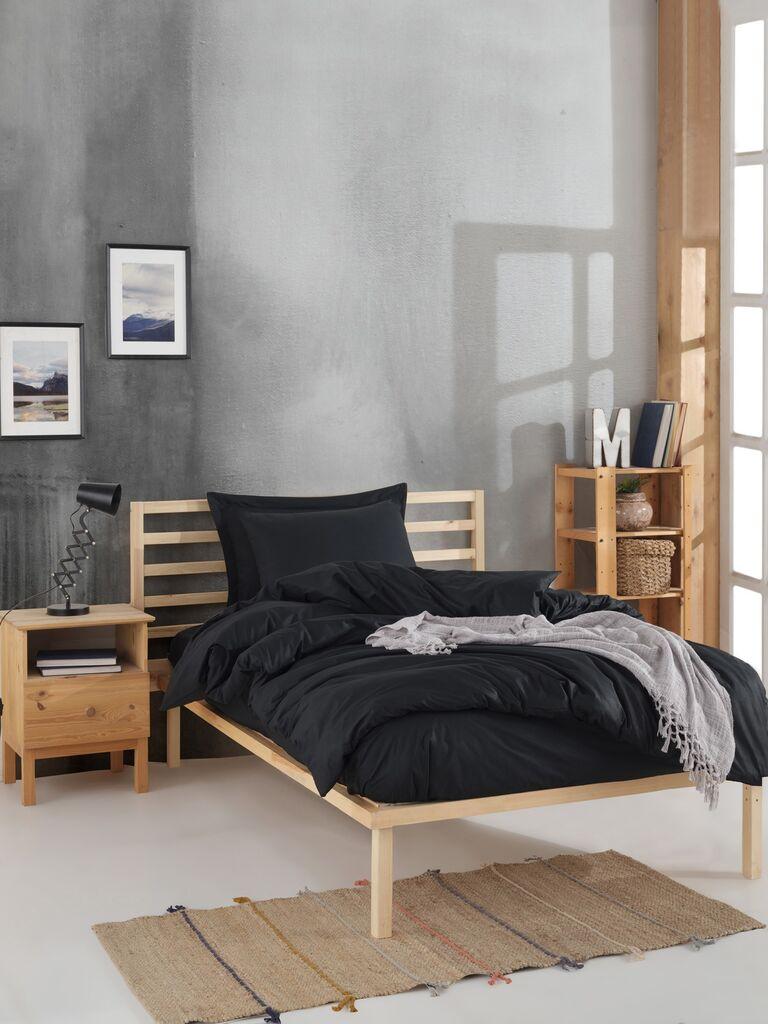 L'essentiel Maison Set posteljine za bračni krevet Fresh Color, 200x220cm, crna