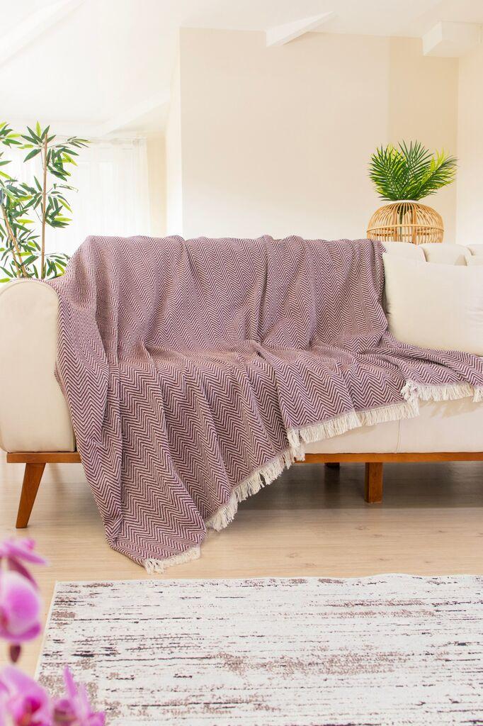 L'essentiel Maison ćebe tkano Cozy, 170x200cm, 320 gr/m², crveno