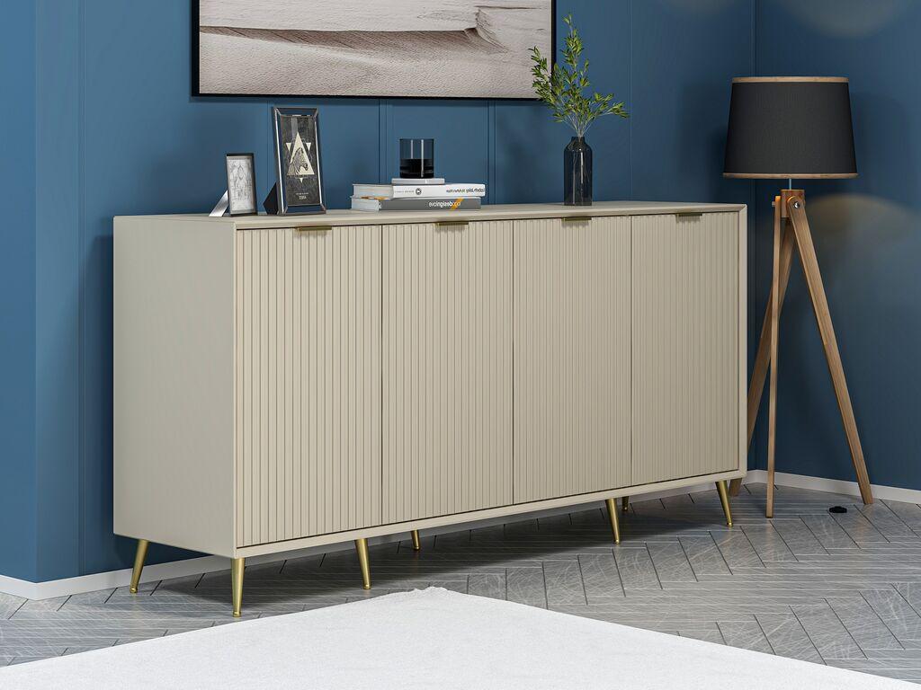 Hanah Kućna Konzola Luxe, 180x90x45 cm, Krem