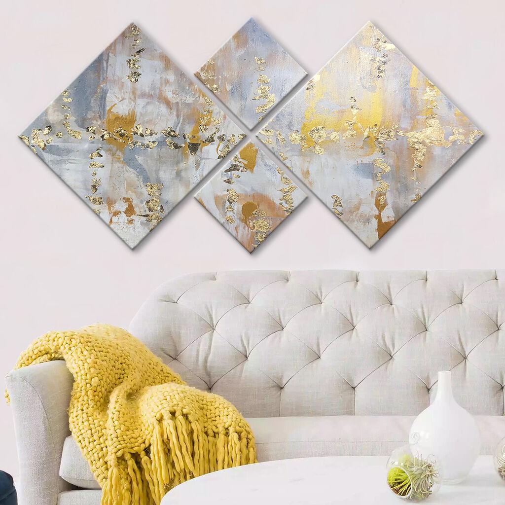 Wallity Slika 4MDF57072, 60x115 cm, 4 dela