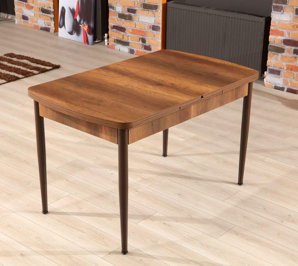 Hanah Home Razvlačivi trpezarijski sto Trend Baroque, 132-170 cm, Orah