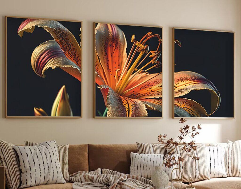 Wallity Dekorativna slika Huhu221, 35x50cm, 3 dela