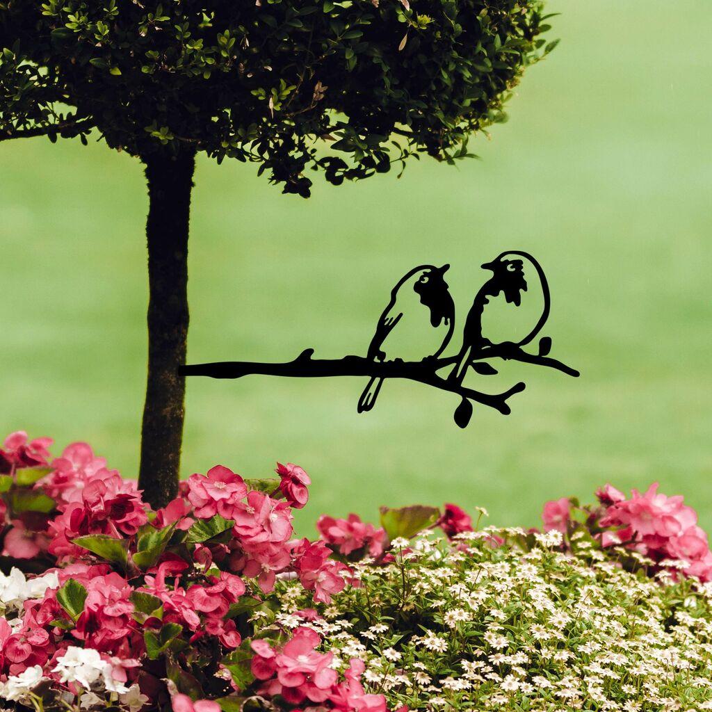 Aberto Design Dekorativna figura Ptica na grani 06, 50x20 cm, 1,5 mm