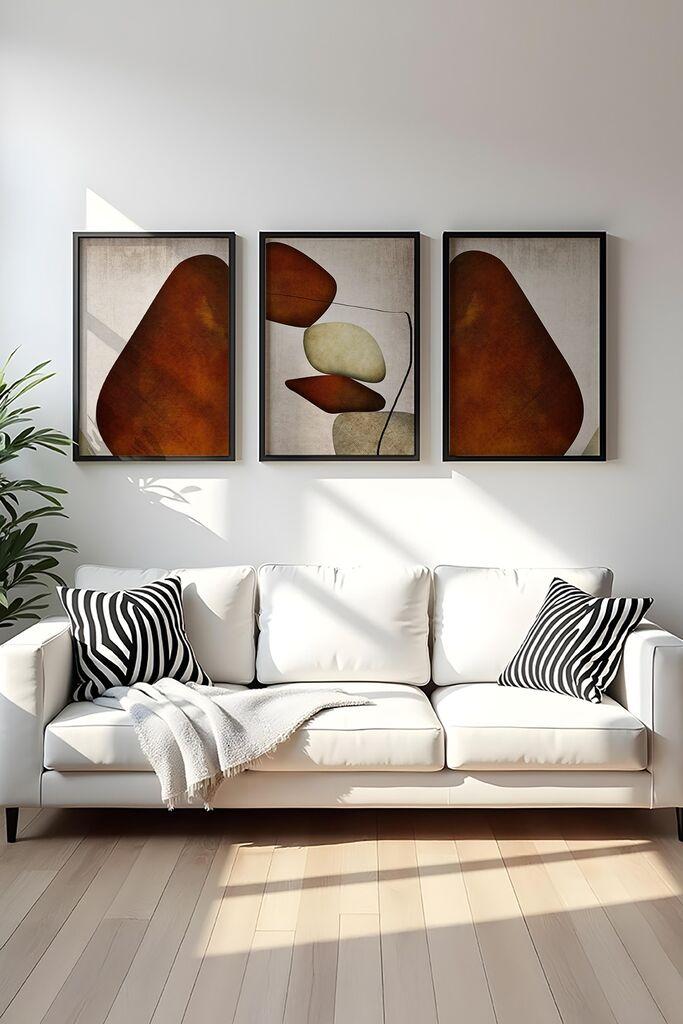 Wallity Uramljena slika Huhu469S, 35x50 cm , 3 dela
