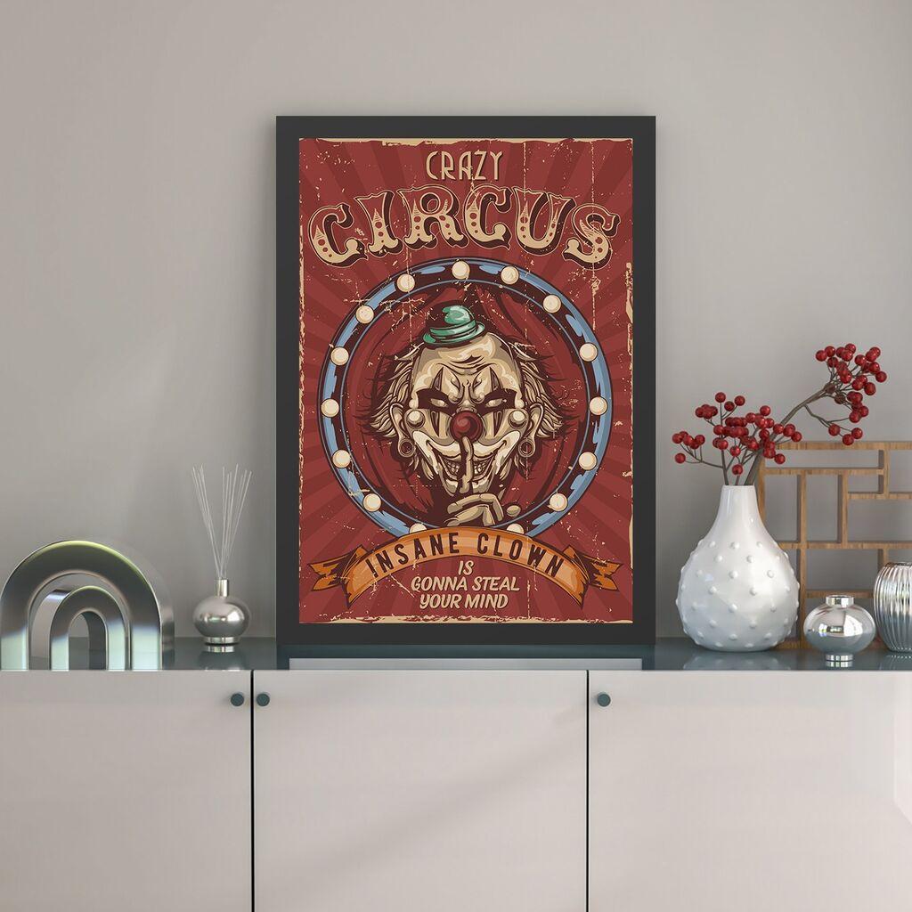 Wallity Uramljena slika Crazy Circus, 35x45 cm