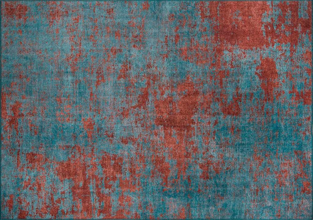 Conceptum Hypnose Carpet Fusion -AL 04, 150x230 cm, tirkizno-narandžasta