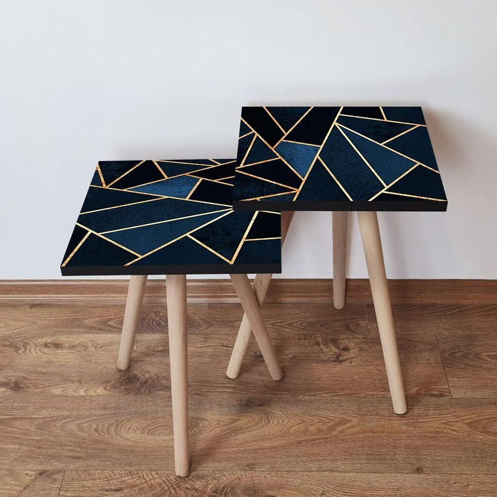 Hanah Home set stolića za kafu 2Shp435, 2 dijela, šareni