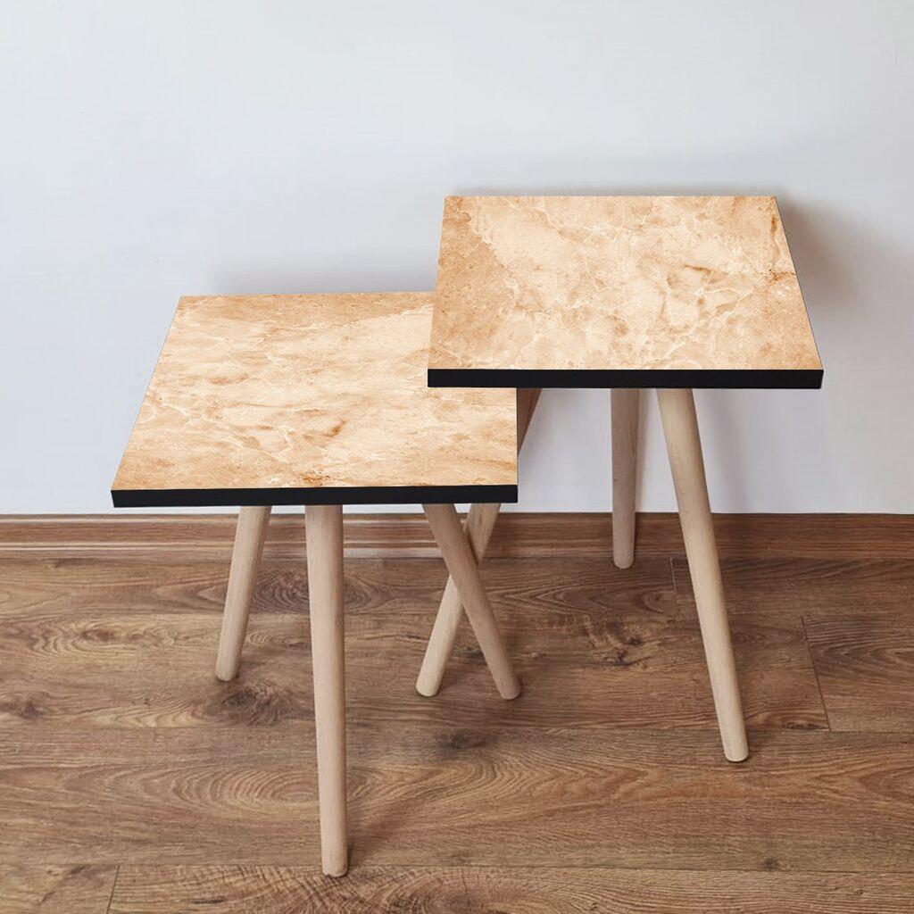 Hanah Home set stolića za kafu 2Shp505, 2 dijela, šareni