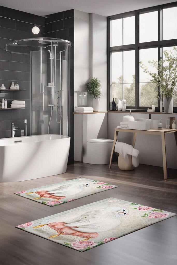 L'essentiel Maison Set tepiha za kupatilo CT-5258, 2 komada, šareni