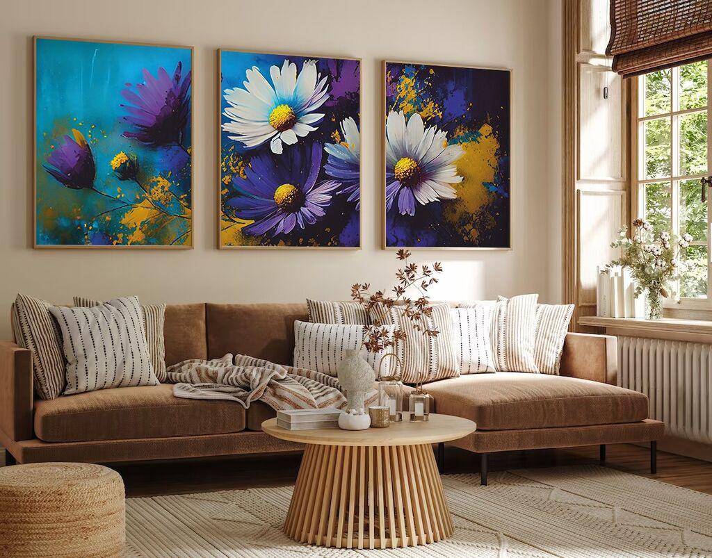 Wallity Uramljena slika Huhu223, 20x30 cm , 3 dela