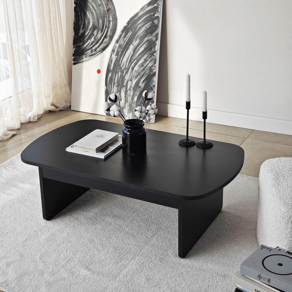 Hanah Home Club sto Theseus, 105x35x60 cm, crni