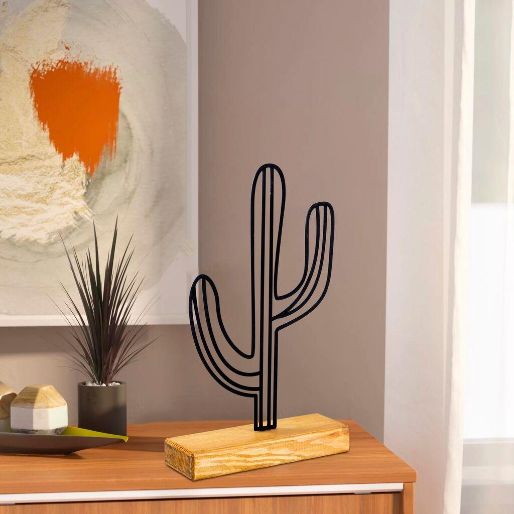 Aberto Design Dekorativna figura kaktusa, 22x41x4 cm