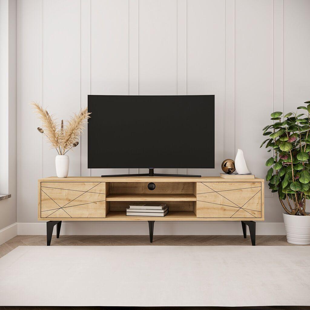 Hanah Kućna TV komoda Brandon, 160x48,2x39,6 cm, Hrast
