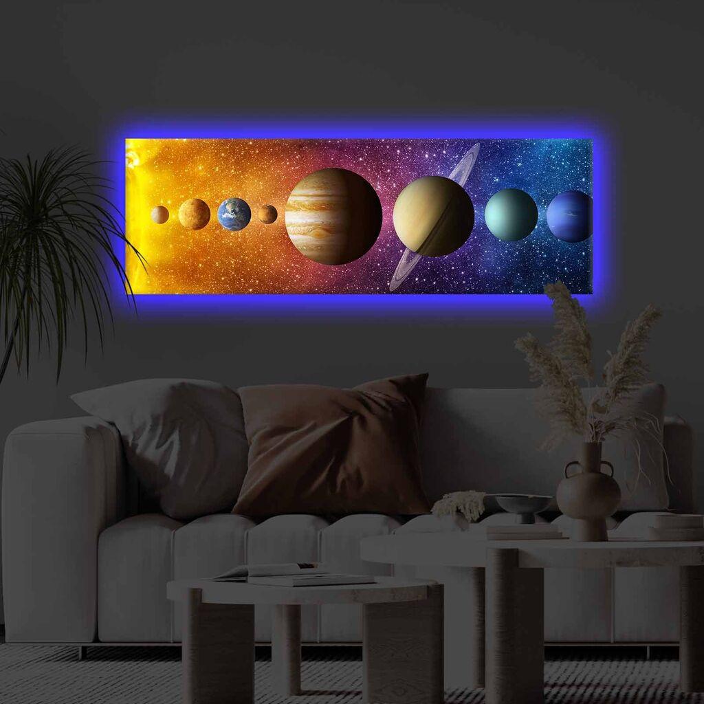 Slika na platnu Wallity sa LED osvetljenjem 30x90cm