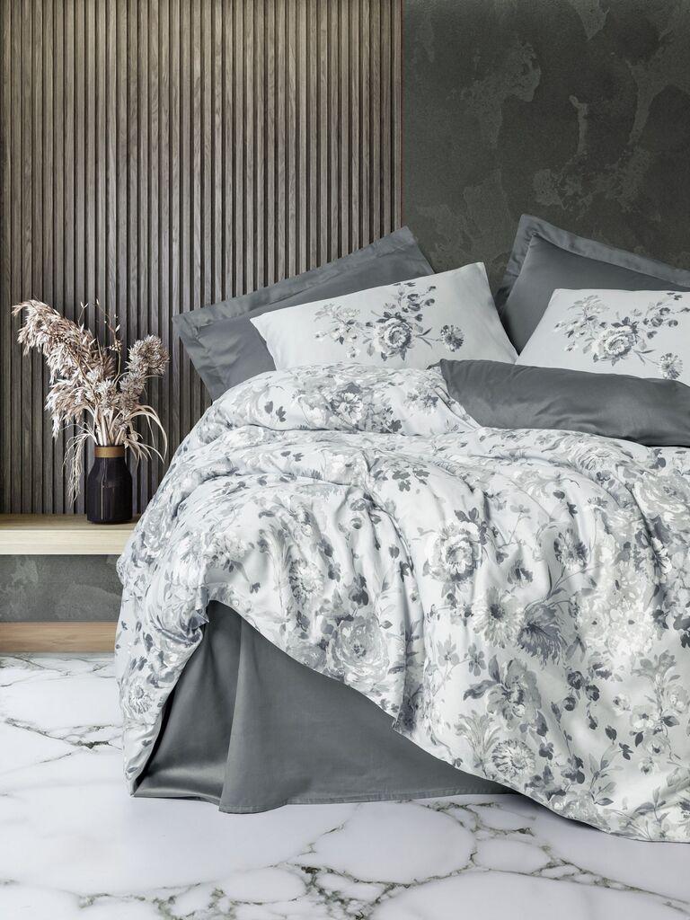 L'essentiel Maison Moale set posteljine, 240x260 cm, svijetlo siva