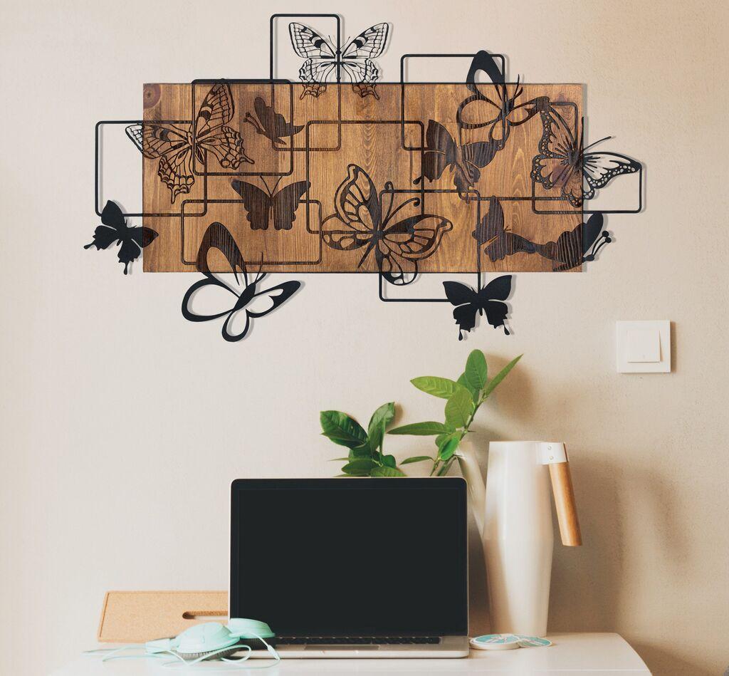 Wallity Zidna dekoracija Legendary, 73x42.5 cm, Smeđe boje