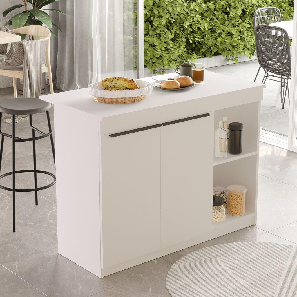 Hanah Home Kuhinjski sto OR2-W, 120x60x88.2 cm, Bijeli