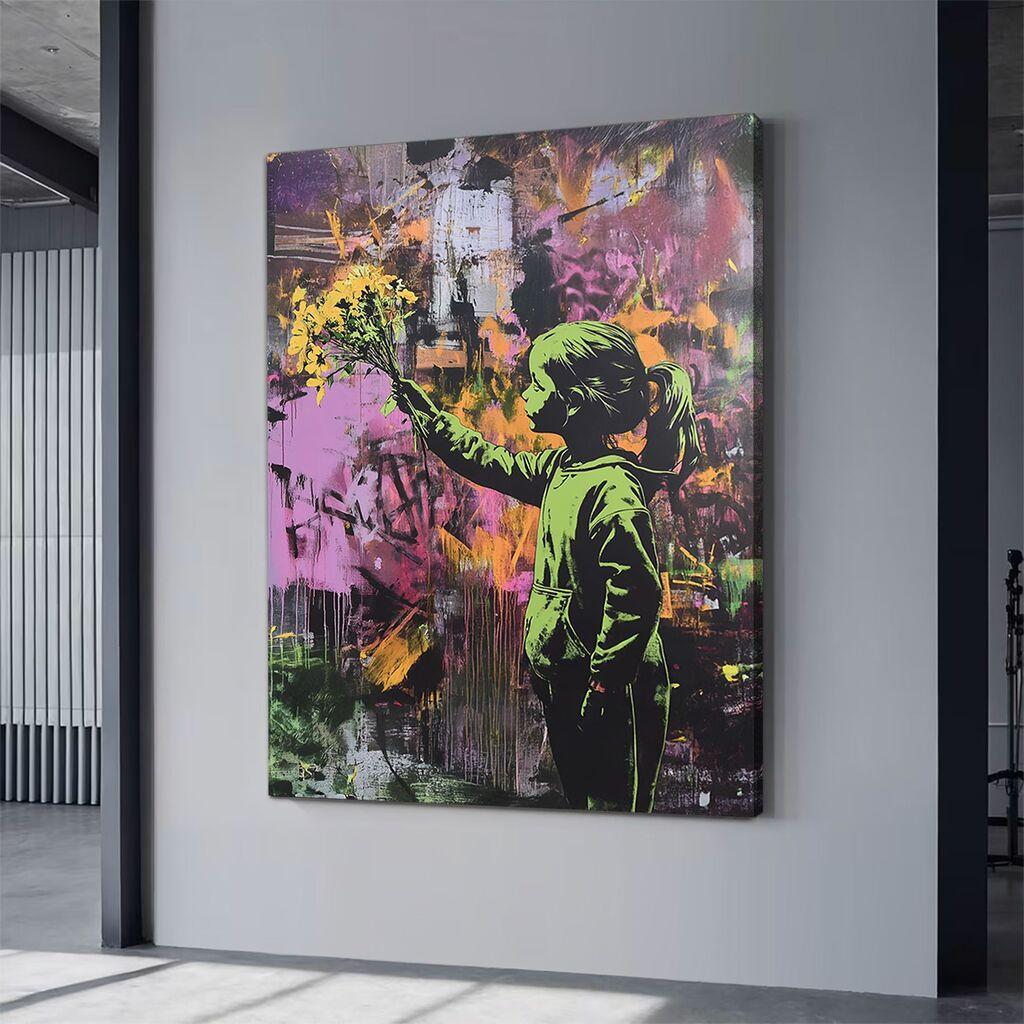 Wallity platno za sliku neon11, 70x100 cm