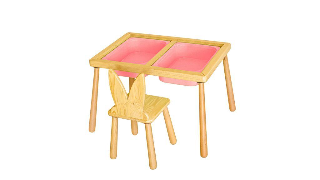 Hanah Home Dječiji sto i stolica, roze