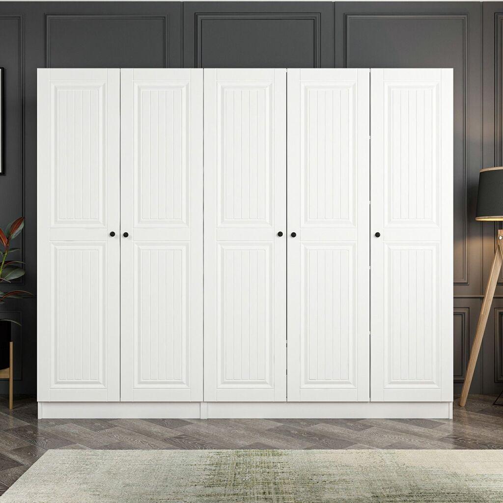 Hanah Home Ormar Kale-4009, 225x190x52 cm, Bijela