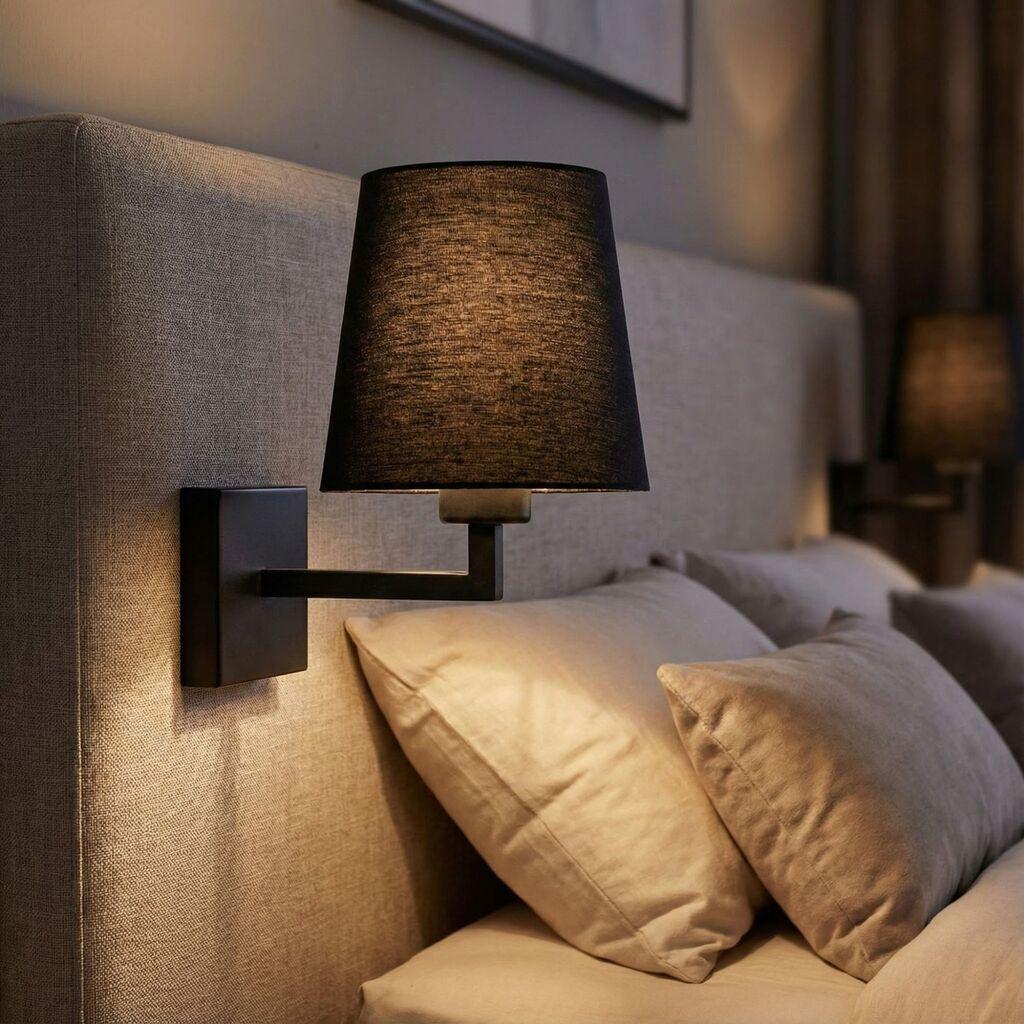 Opviq Zidna lampa E27 Grlo, Crna