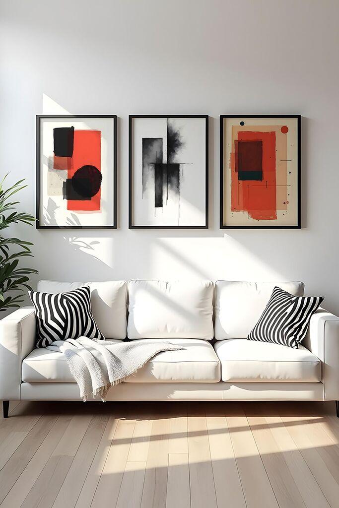 Wallity Uramljena slika Huhu428, 50x35 cm , 3 dela