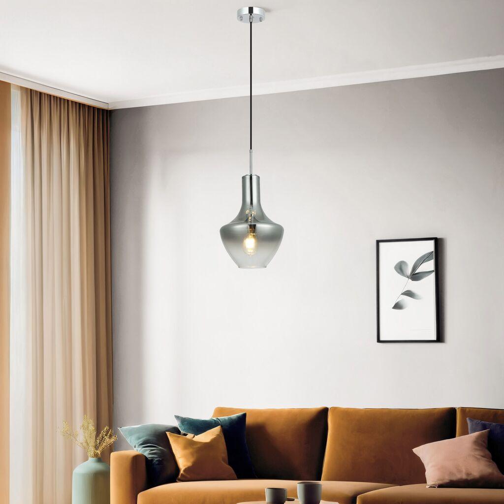 Opviq Luster Grava-P01-CR, O27, 27cm, IP20 srebrne boje