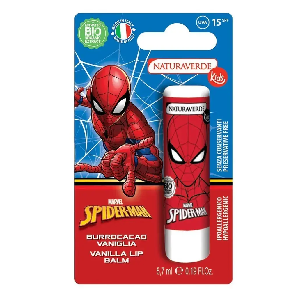 Naturaverde balzam za usne Spiderman, vanilija, 5,7 ml