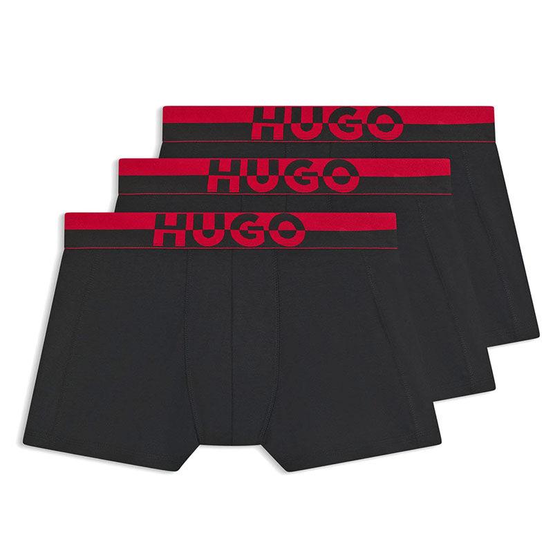 Hugo Muške bokserice Trunk Tr Split Logo, 3 komada, Crne