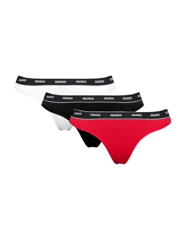 Hugo Ženske gaćice Triplet Thong Stripe, 3 komada