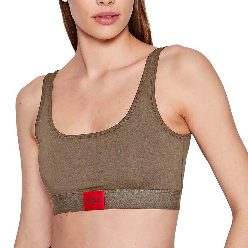 Hugo Ženski top Bralette Red Label, Braon