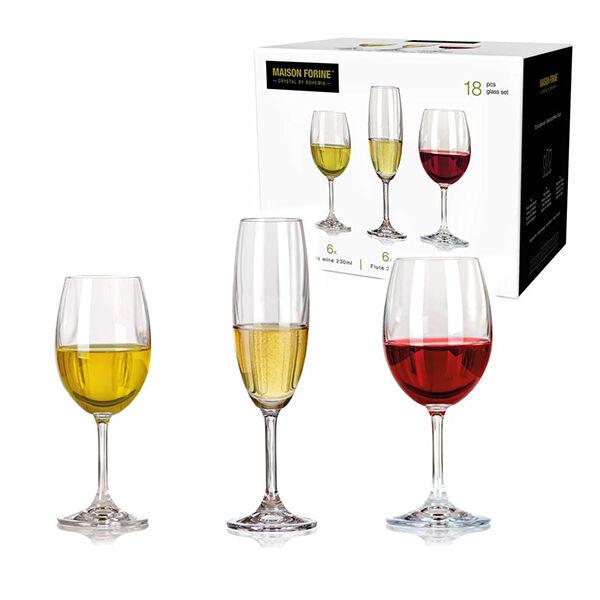 Set čaša Banquet Leona 02B4G00699-18GB, 18 komada