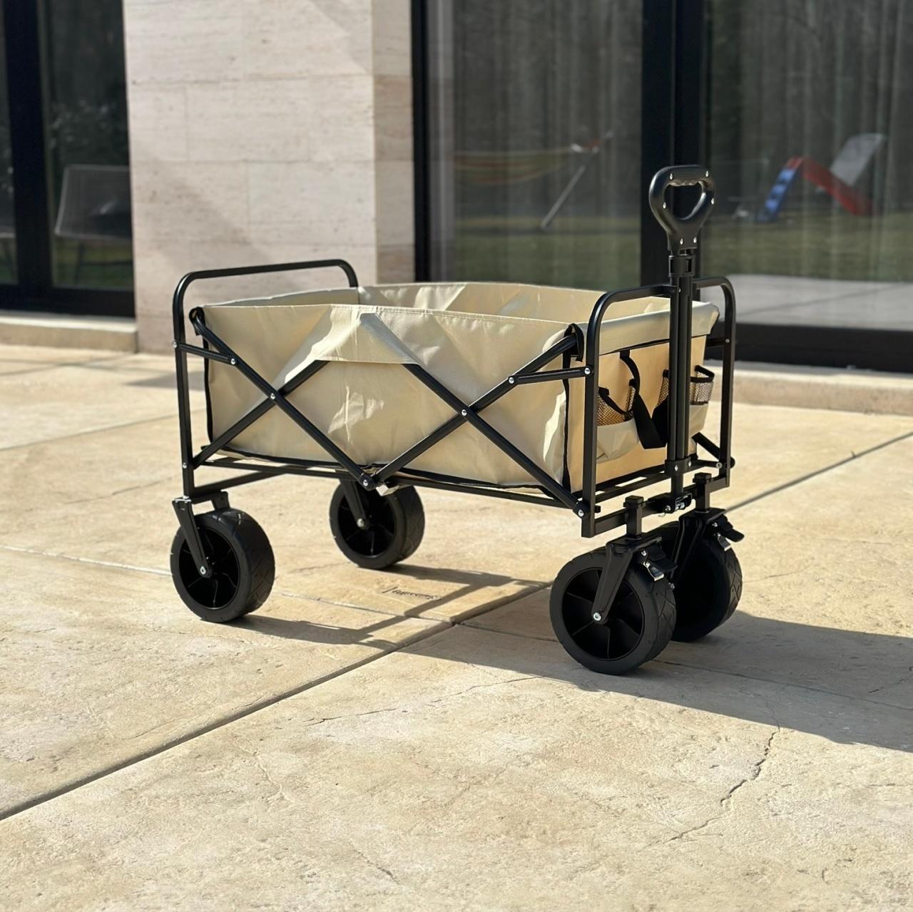 BOLZZ Hackli dječja kolica za plažu, smeđa