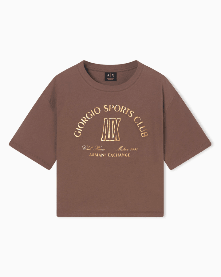 Armani Exchange Ženska majica SS26ŽRAR002335103U61S6, Braon