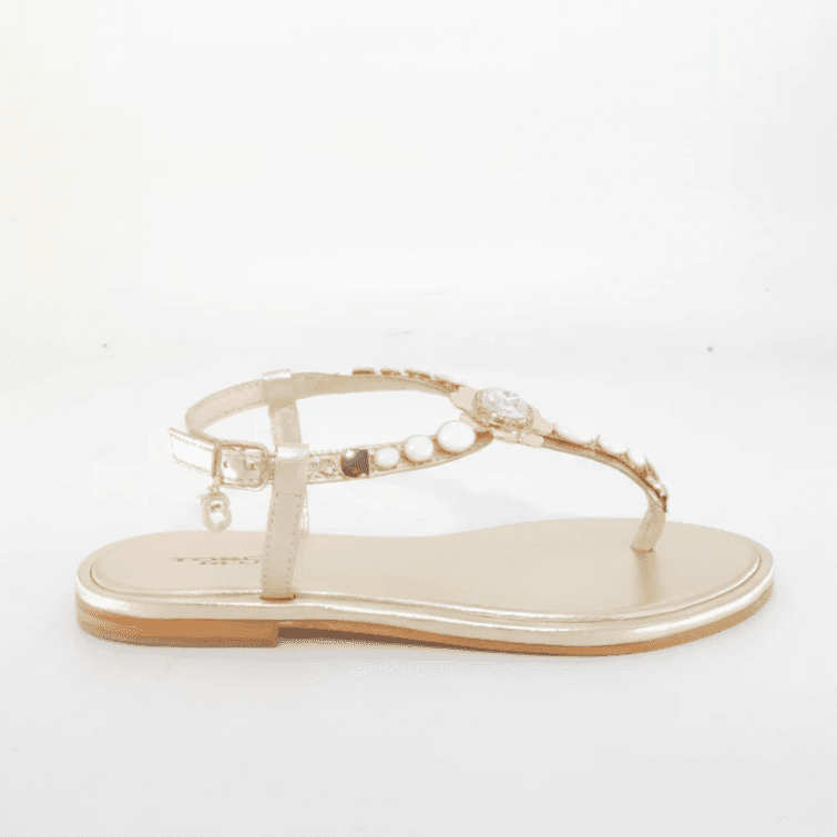 Toscablu Ženske sandale SS26ŽOSS2623S233, Zlatne boje