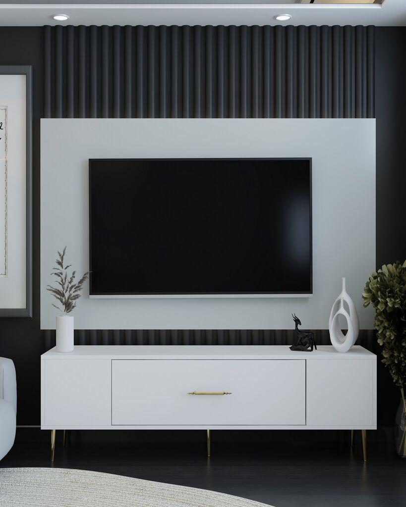 Hanah Home TV komoda Deco, 150x48,2x29,6 cm, bijela