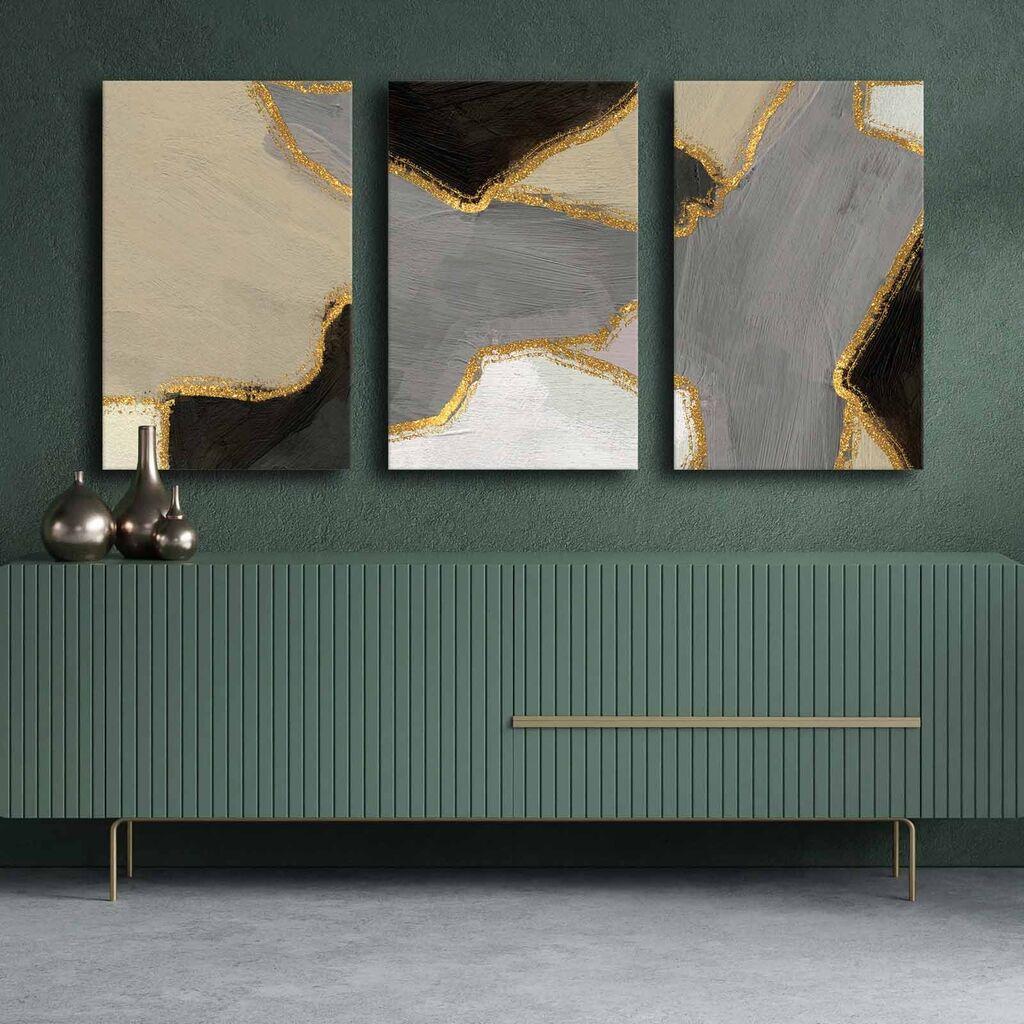 Wallity Slika na platnu 3P4570GSC-002, 45 x 70 cm, 3 dijela