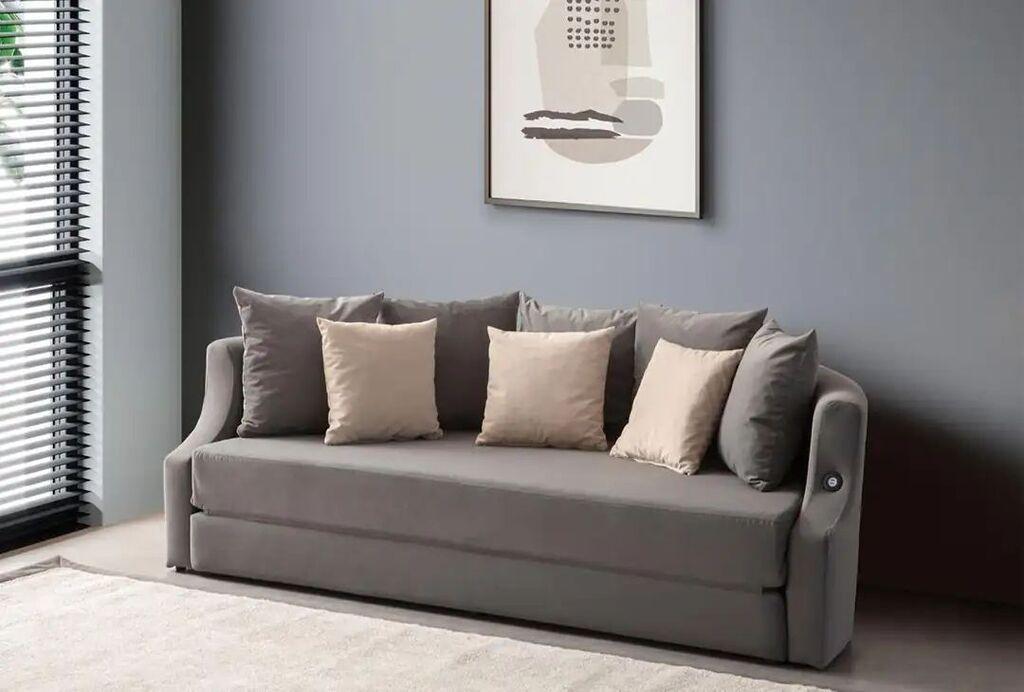 Atelier del Sofa Letto kauč na razvlačenje, 230 x 120 x 70 cm, antracit