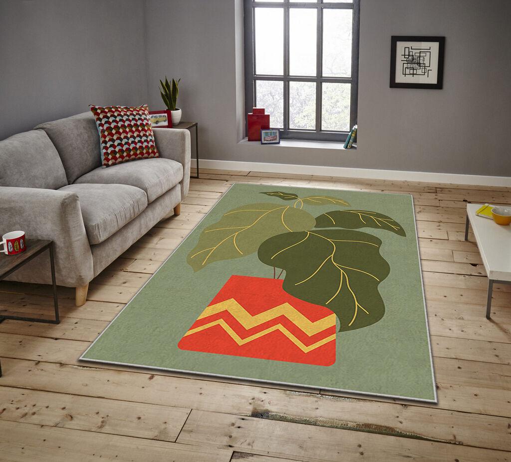 Conceptum Hypnose Tepih Asr Crpt-43, Pravougaoni, 160 x 230 cm, Zeleni