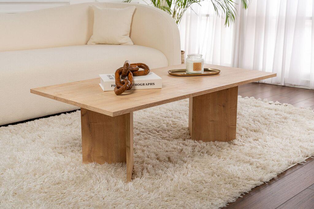Nordure Klub sto Sabin, 119x40x60 cm, Boja hrasta