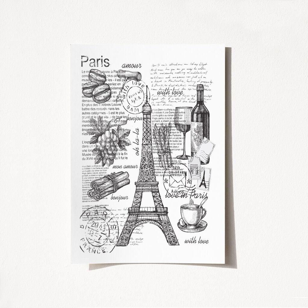 Wallity poster Pariz-2028, 21x29,7 cm