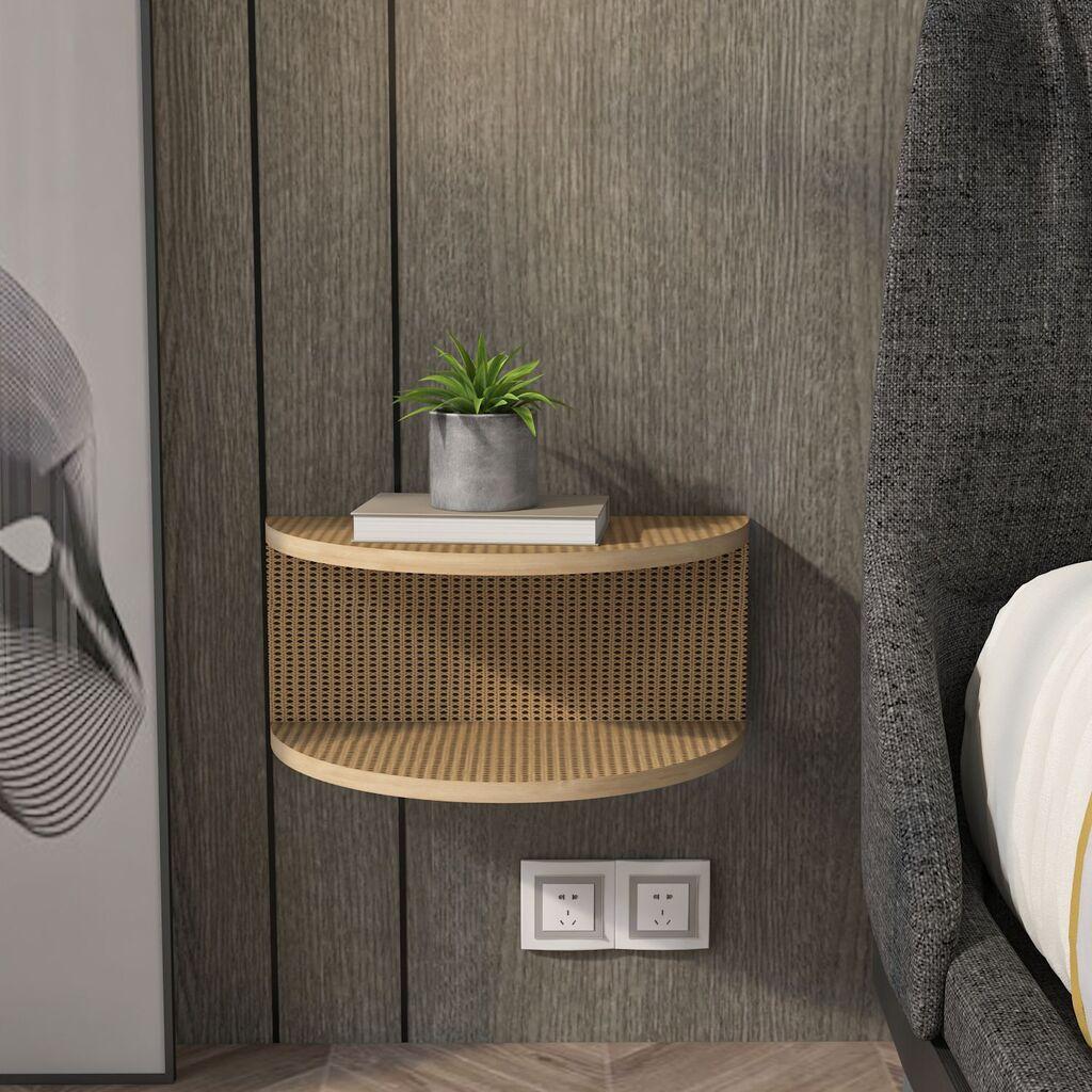 Hanah Home Noćni ormarić Bella, 45x19,6x23,8 cm, Krem