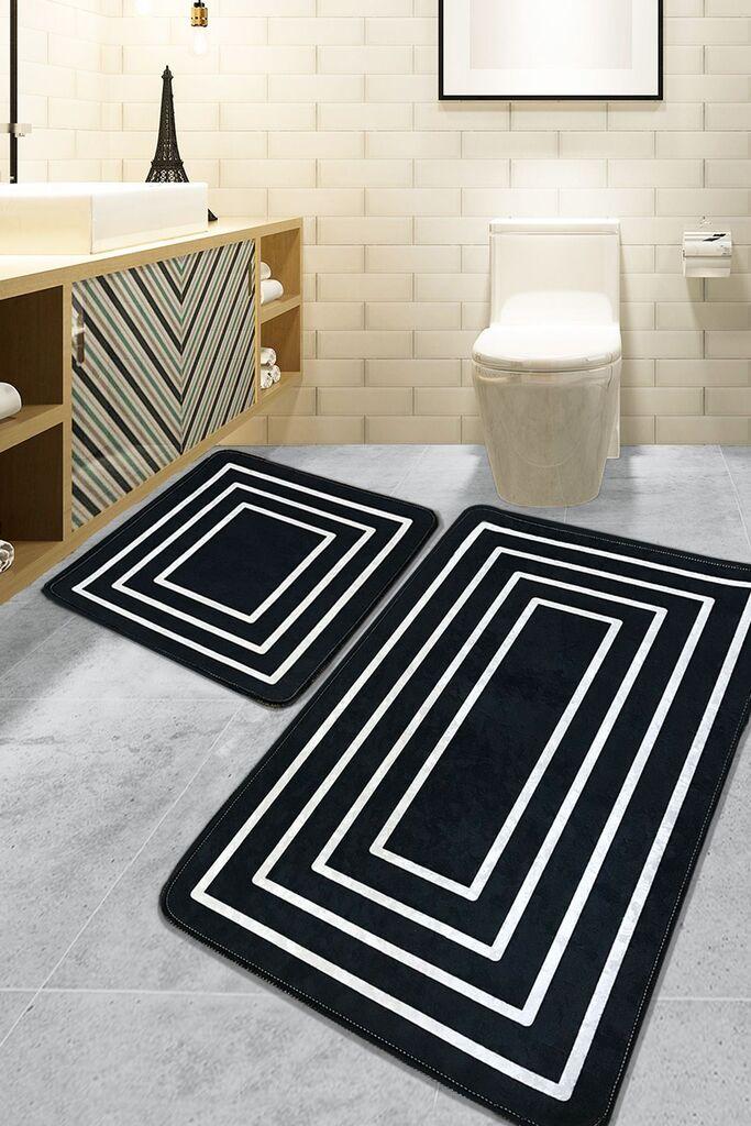 L'essentiel Maison Wale set tepiha za kupatilo, 2 komada, bijela