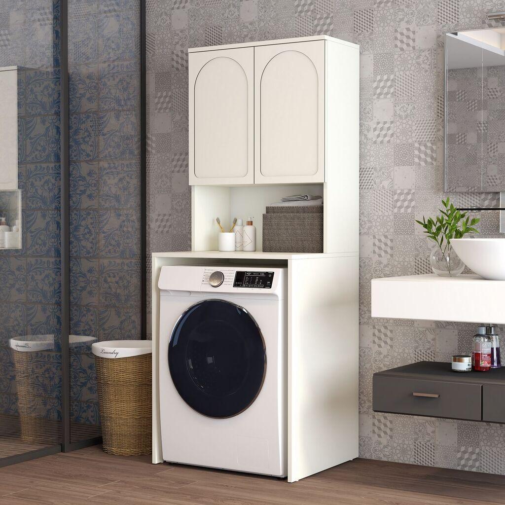 Hanah Home komoda za mašinu za pranje veša Lyon 60, krem