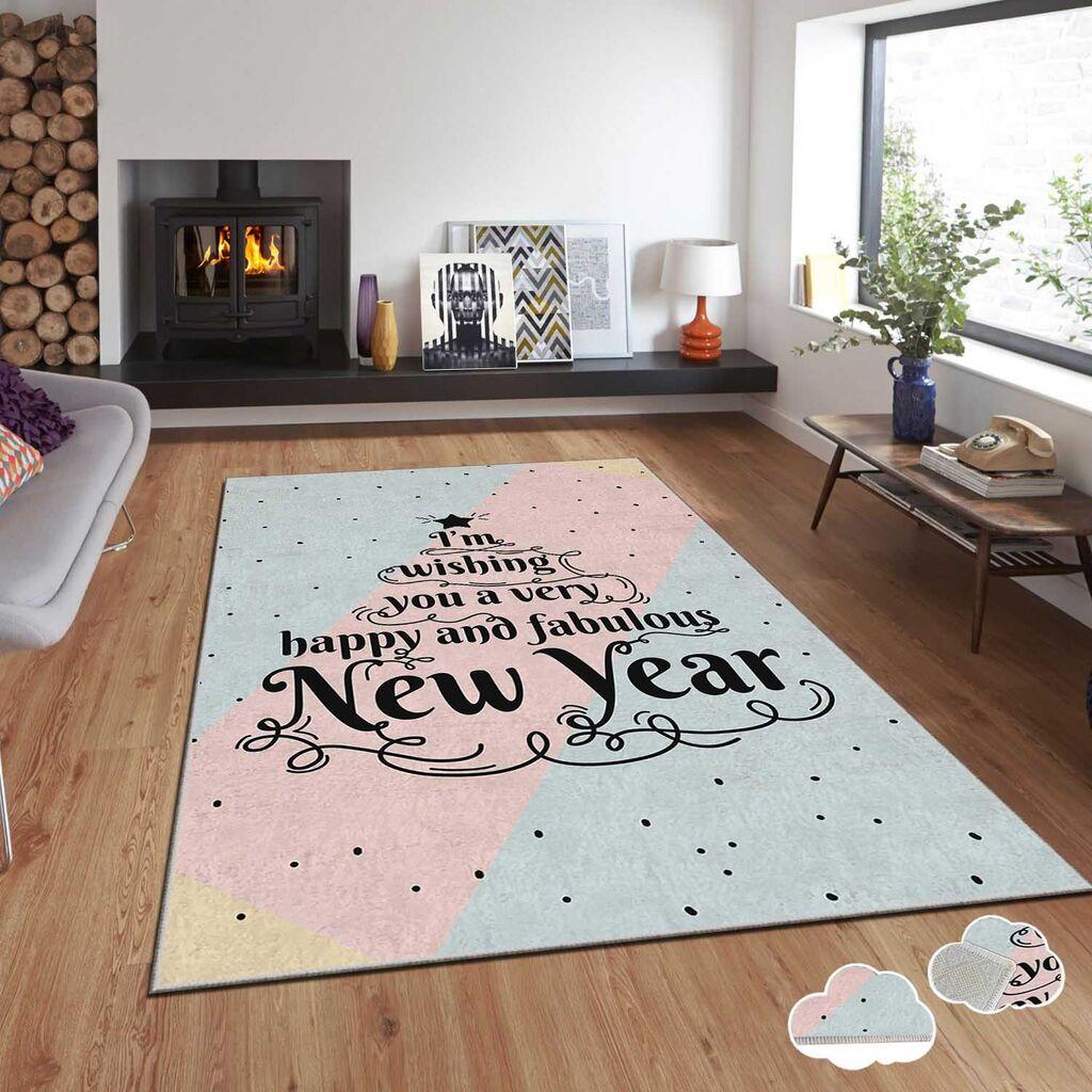 Conceptum Hypnose Tepih sa novogodišnjim motivima Asr-Crpt-61, Pravougaoni, 160 x 230 cm, Šareni