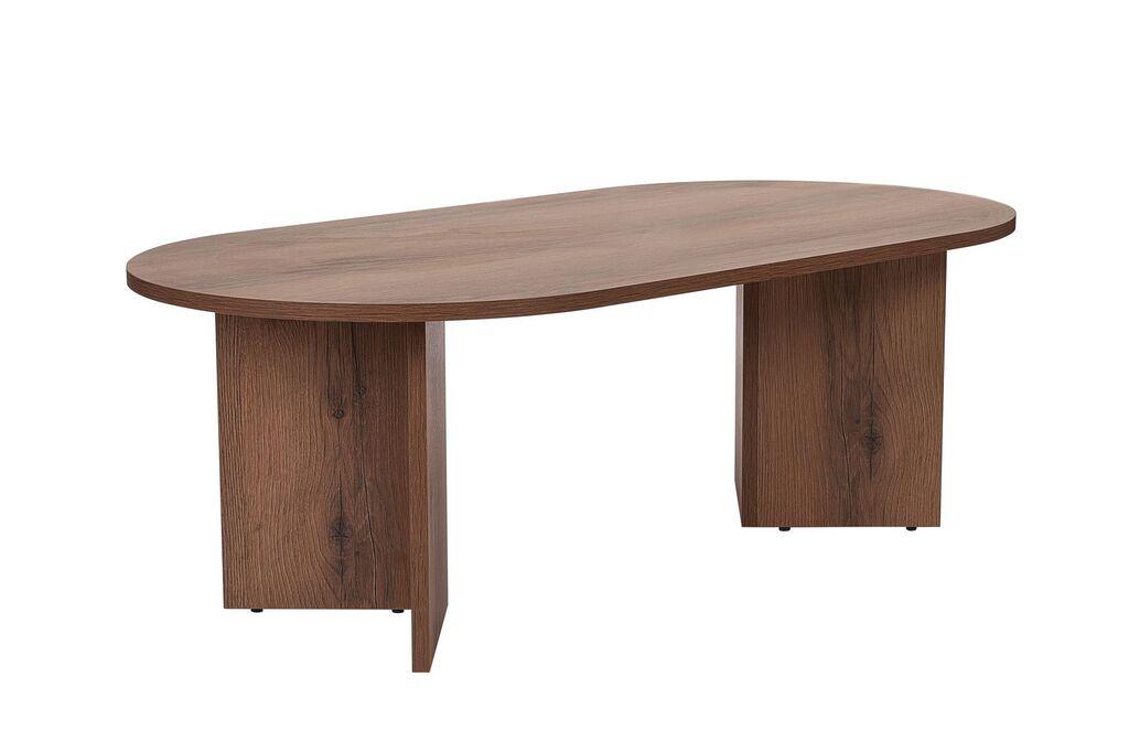 Nordure Klub sto Sable, 119x40x60 cm, Boja oraha