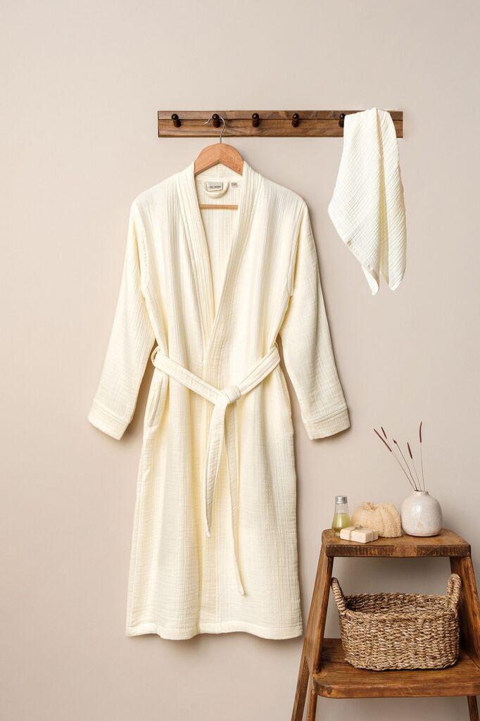 L'essentiel Maison Kimono bade mantil sa peškirom, bež