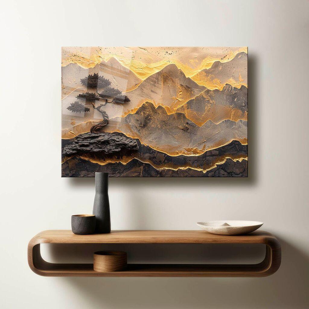 Wallity Dekorativna slika na kaljenom staklu Camtbl-078, 50 x 70 cm, Šareno