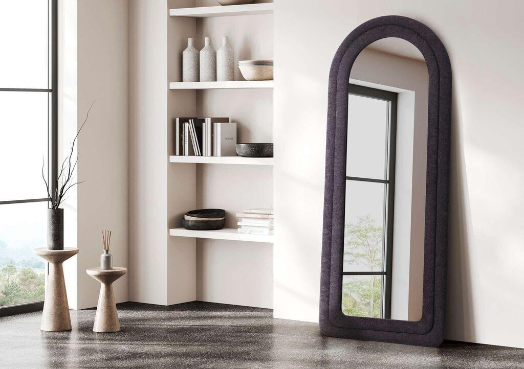 Podno ogledalo Hanah Home Doga, 65 cm x 170 cm, crno